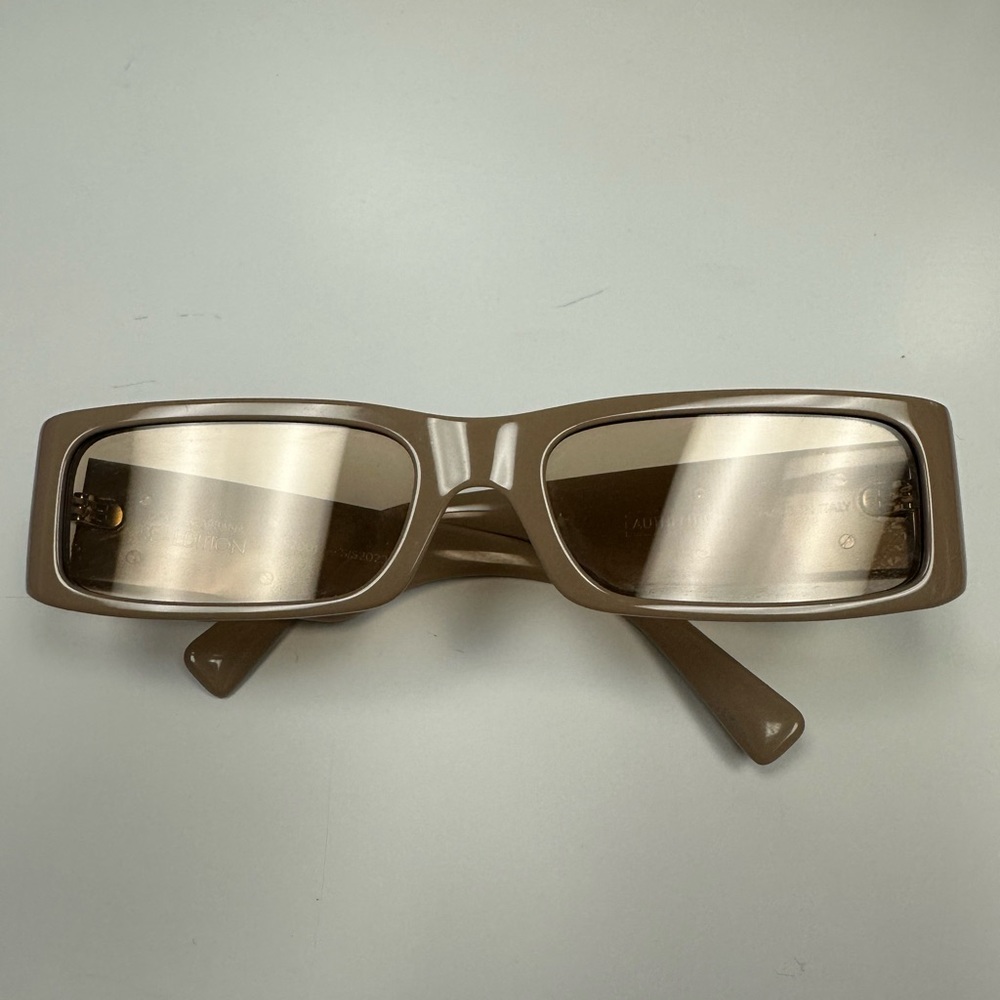 Dolce & Gabbana Re-edition Camel Color Rectangular Made In Italy, Authentic. - Picture 2 of 7